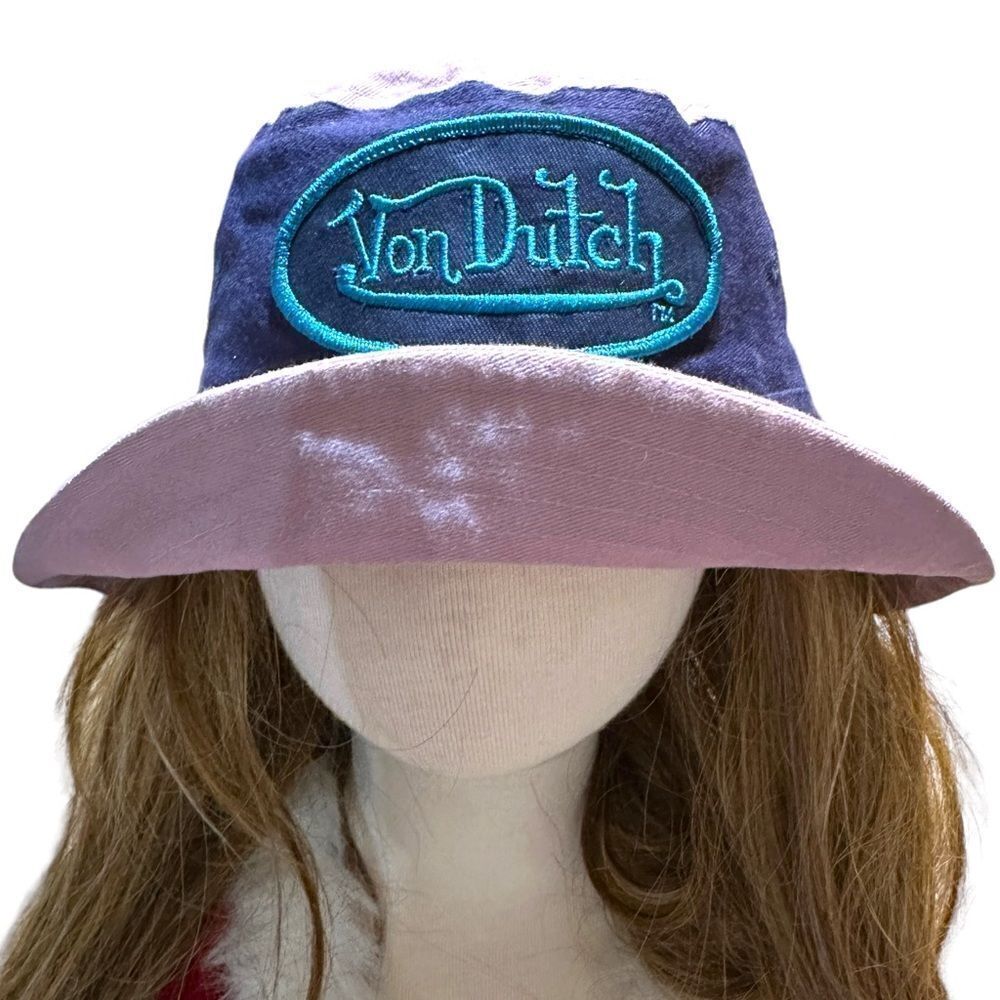 Vintage Von Dutch Bucket Fisherman Youth/Kids Hat Y2K